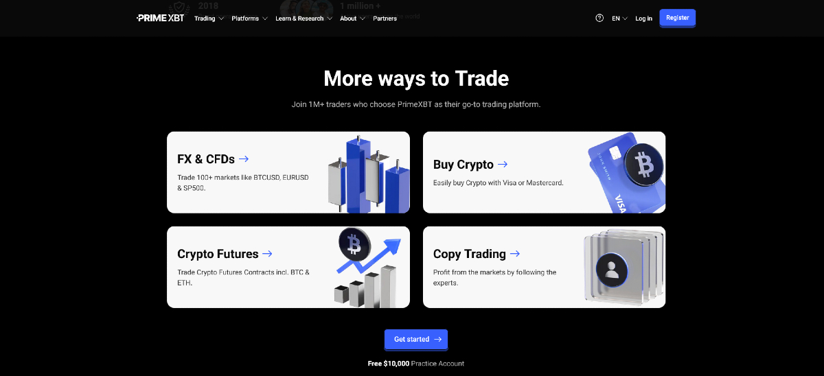 PrimeXBT kripto copy trading