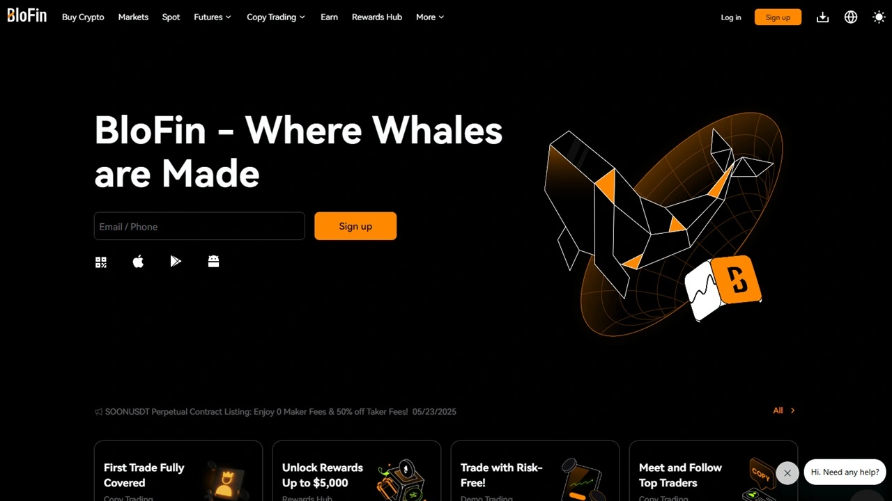 BloFin - kriptovaluta vásárlás bankkártyával