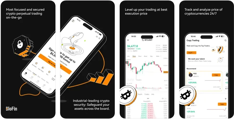 BloFin - a legjobb KYC nélküli tőzsdék