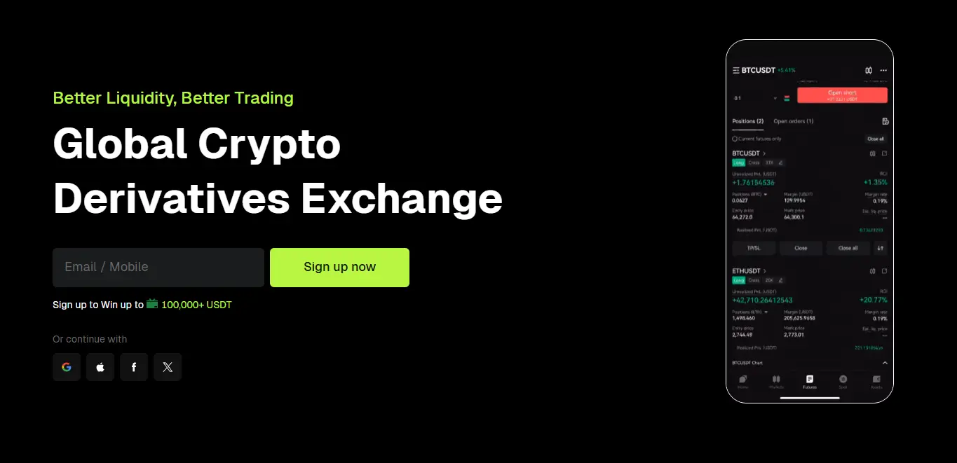 Bitunix - a legjobb KYC nélküli tőzsdék