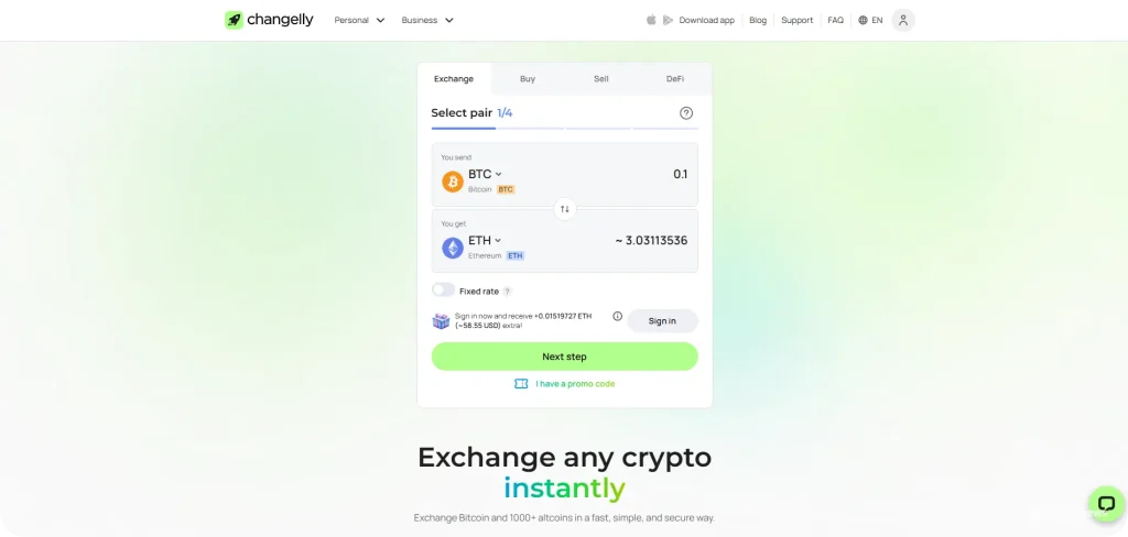 Changelly tőzsde