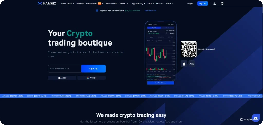 Margex - a legjobb KYC nélküli tőzsdék