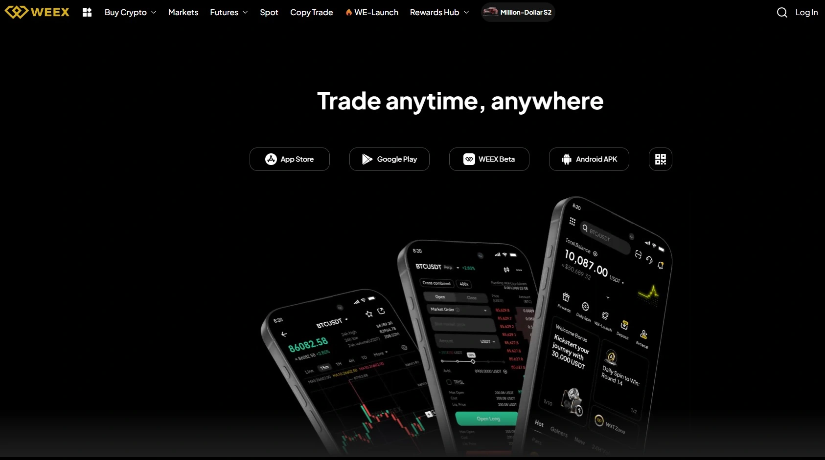 Weex - a legjobb KYC nélküli tőzsdék