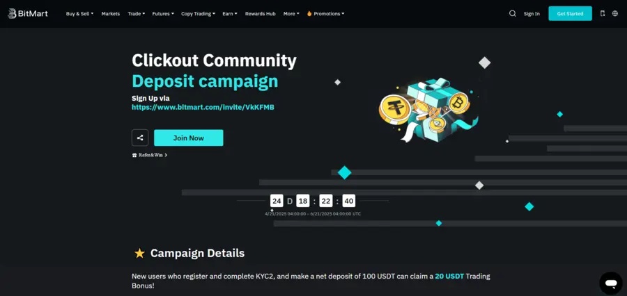 BitMart - a legjobb kripto bónusz kódok