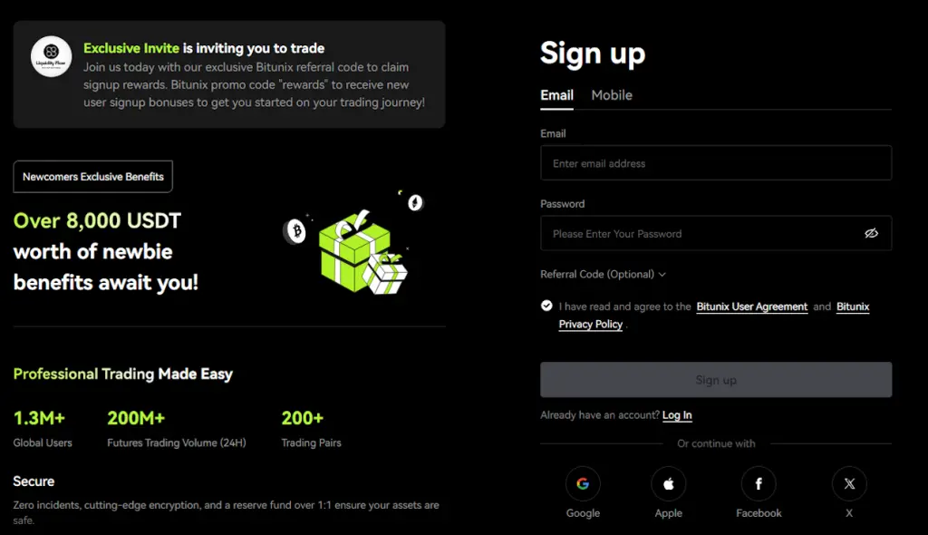 Bitunix kriptotőzsde