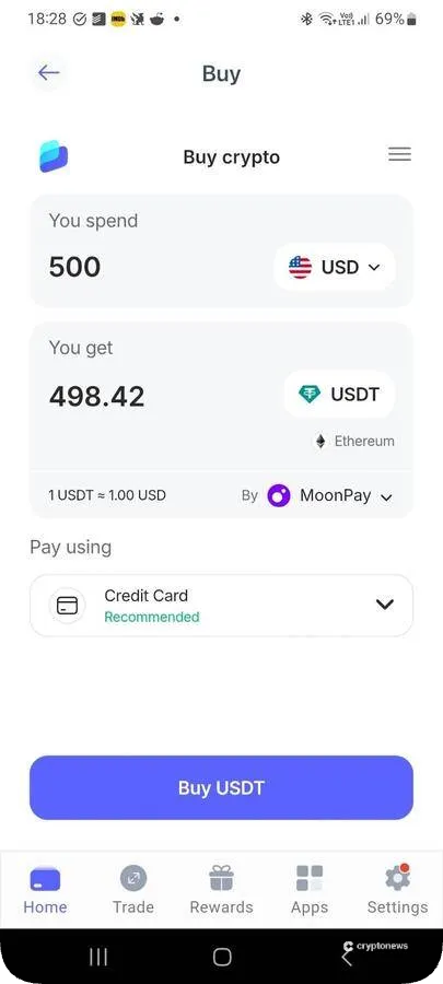 Maxi Doge - tárca feltöltése