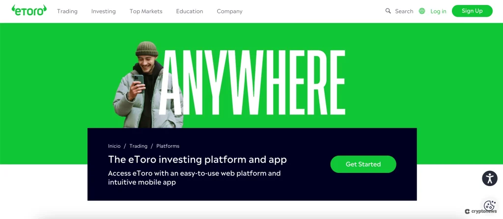 eToro regisztráció