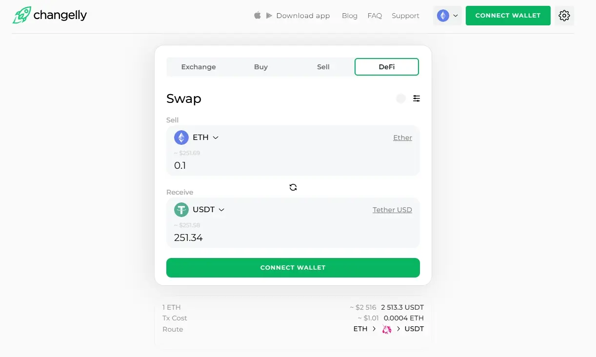 Changelly DEX