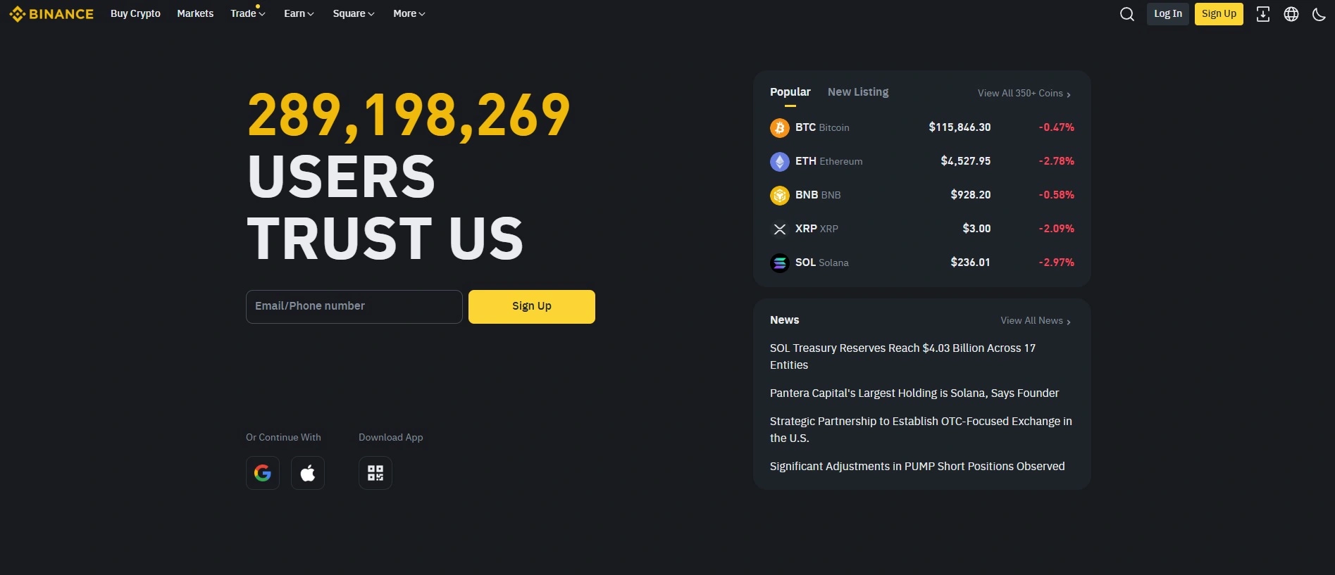 Binance kriptotőzsde