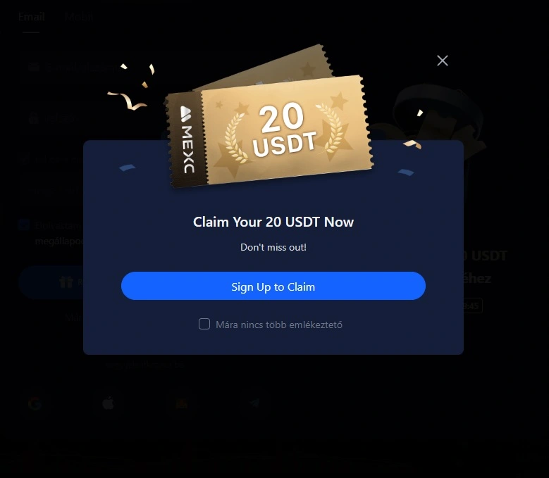 regisztrációs bónusz