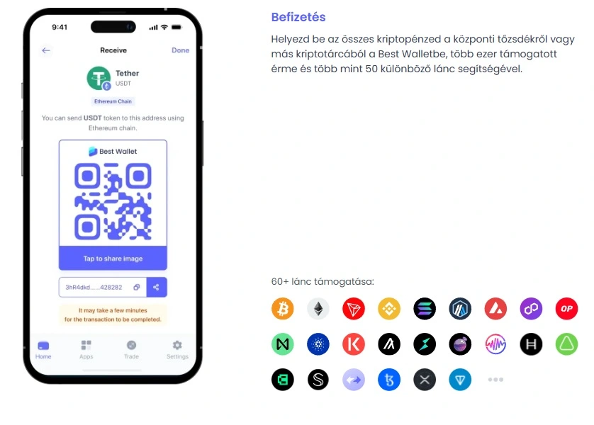 Best Wallet egyenleg feltöltése