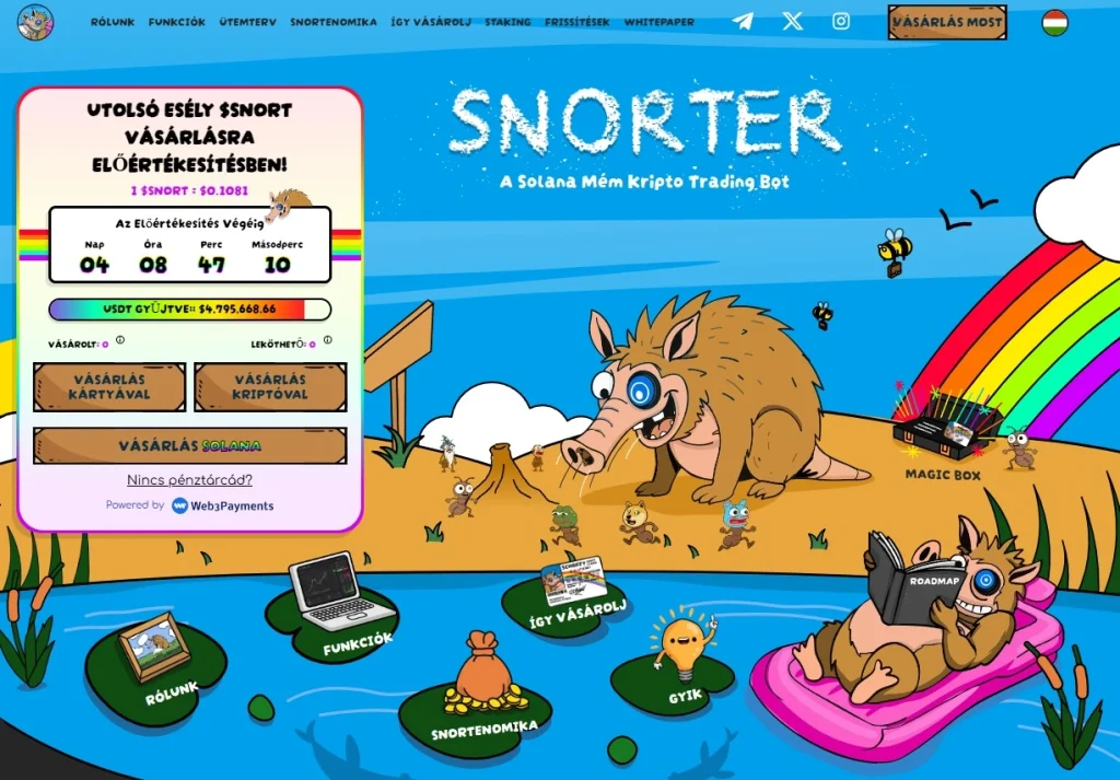 SNORTER bot főoldal