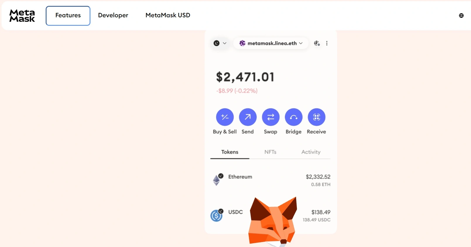 Metamask kriptotárca