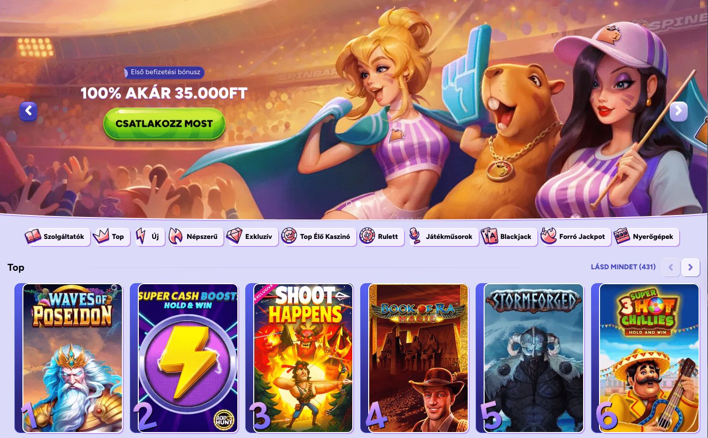 spinbara Online kaszinó