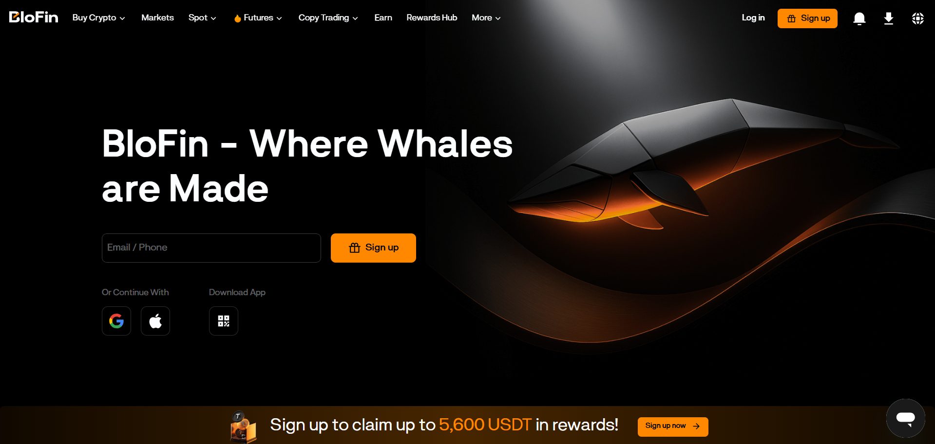 Blofin regisztráció