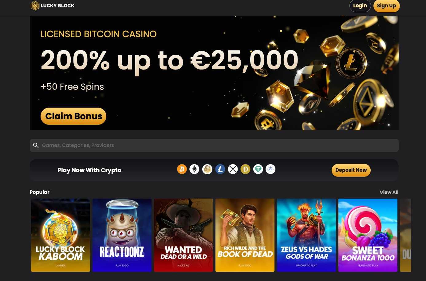 lucky block online kaszinó