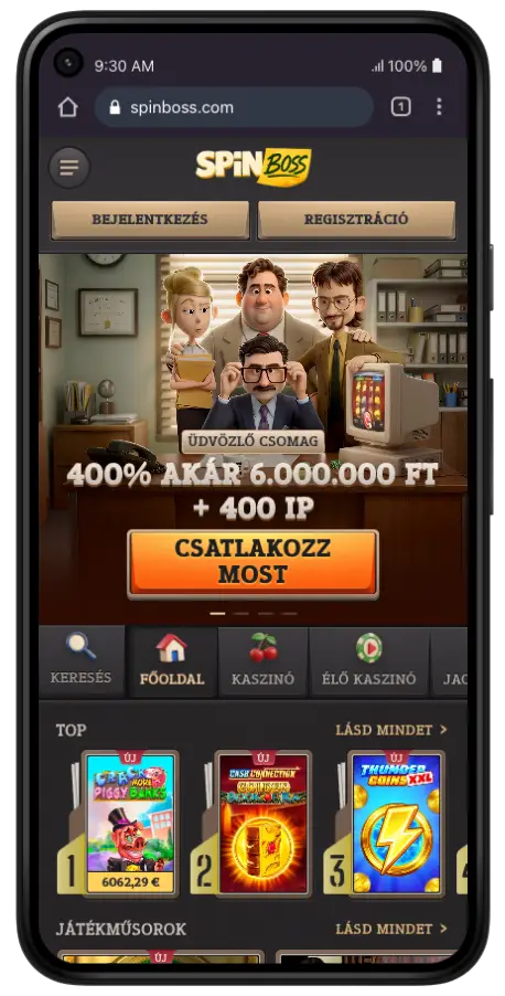 spinboss külföldi online kaszinó