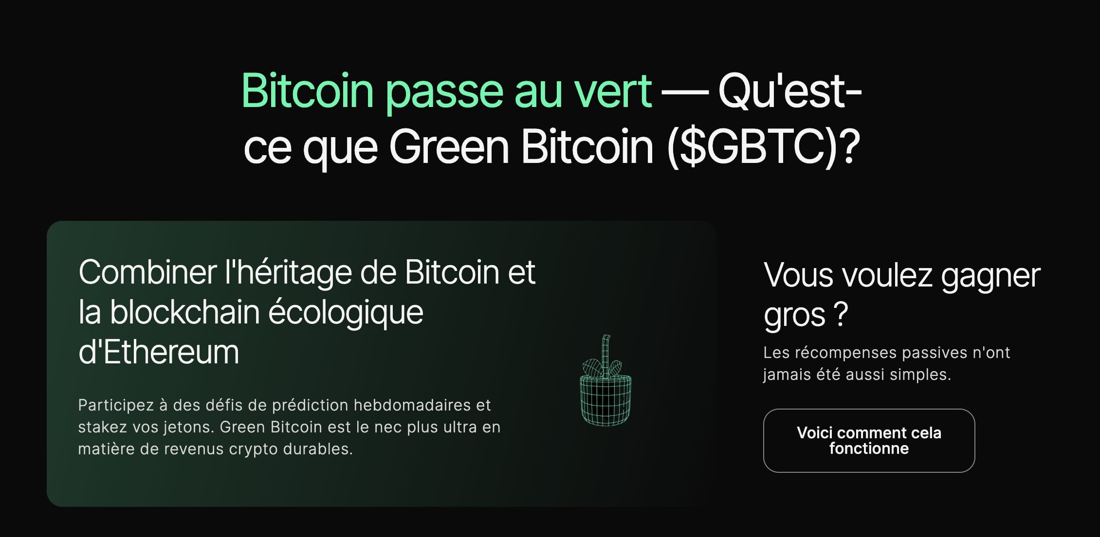 Greenbitcoin est une alternative verte à Bitcoin