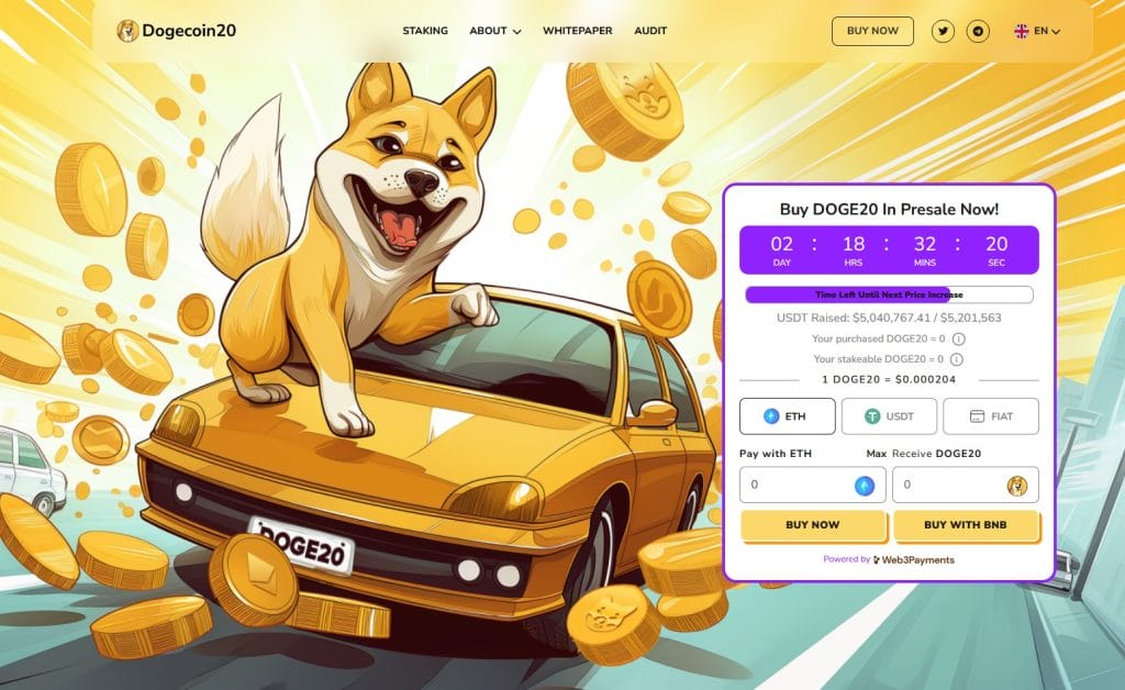 Dogecoin20 site officiel