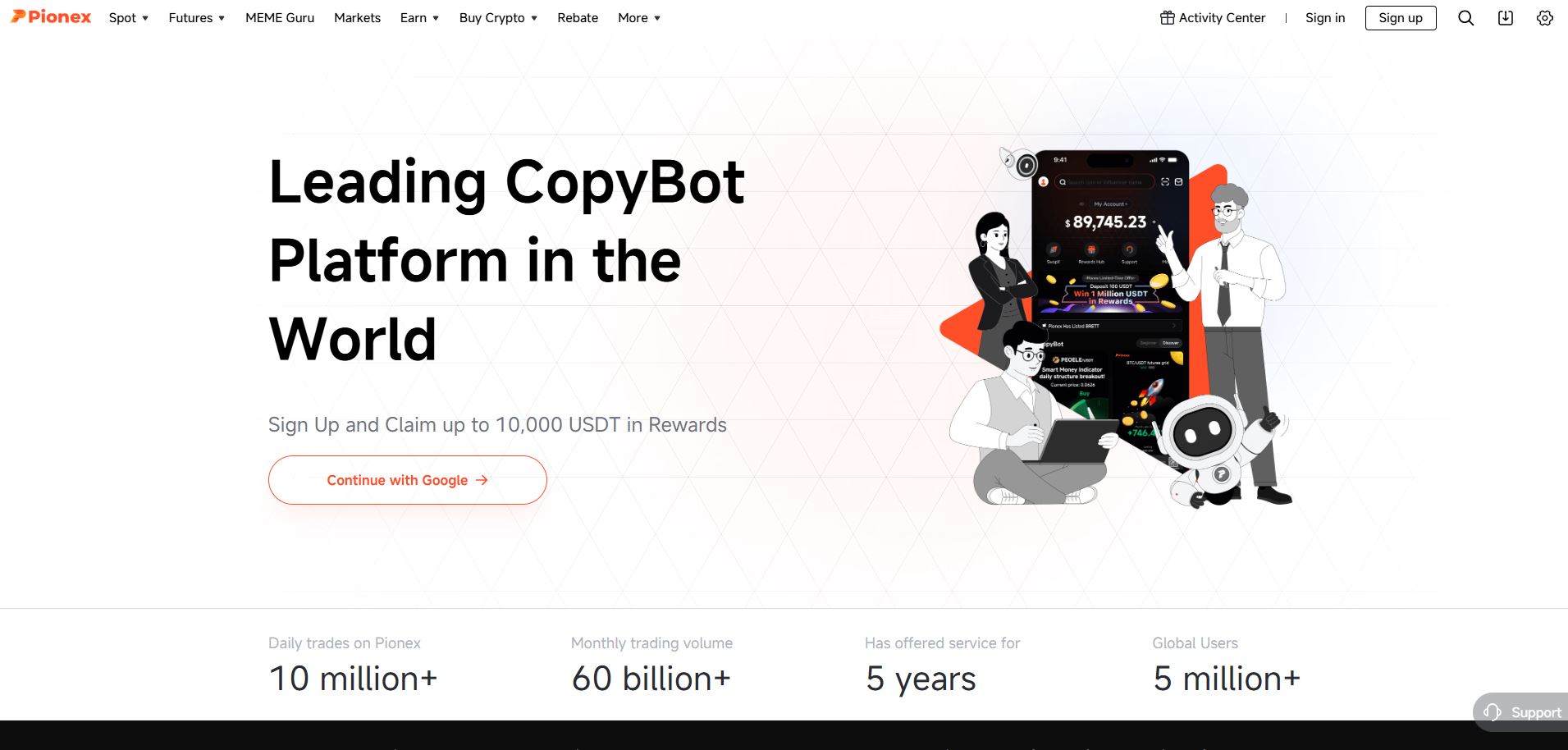 Plateforme de Trading Crypto Future Pionex