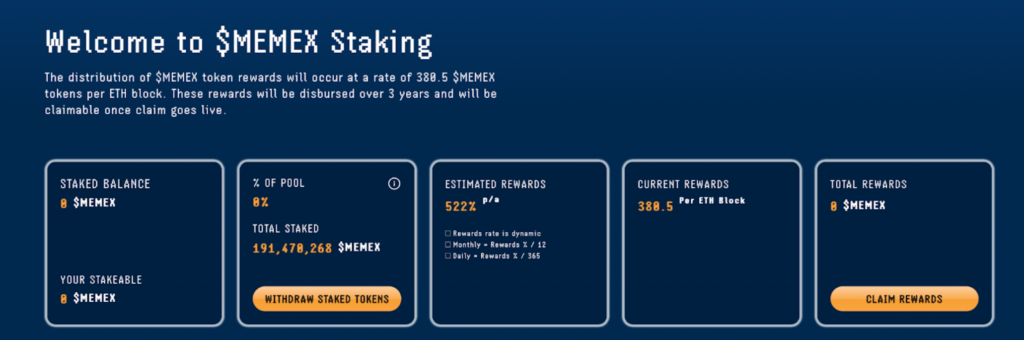 Staking de Meme index