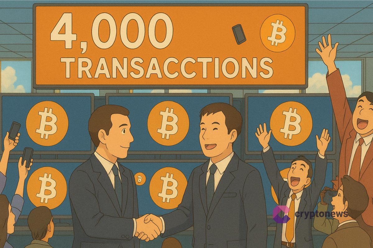 Bitcoin record transactions