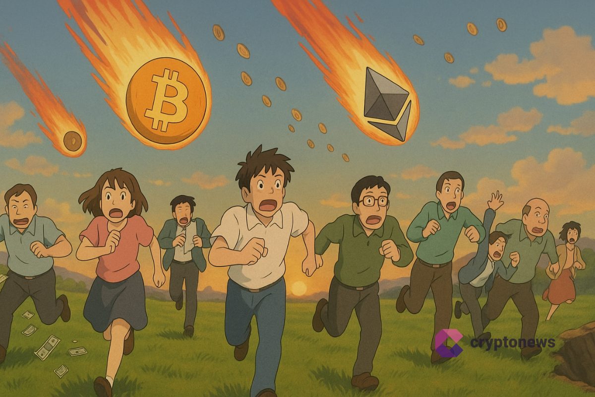 Chute des cryptos bitcoin et ethereum