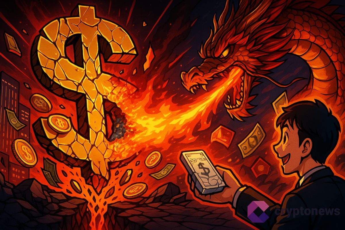 Dragon chinois fragilisant le dollar US