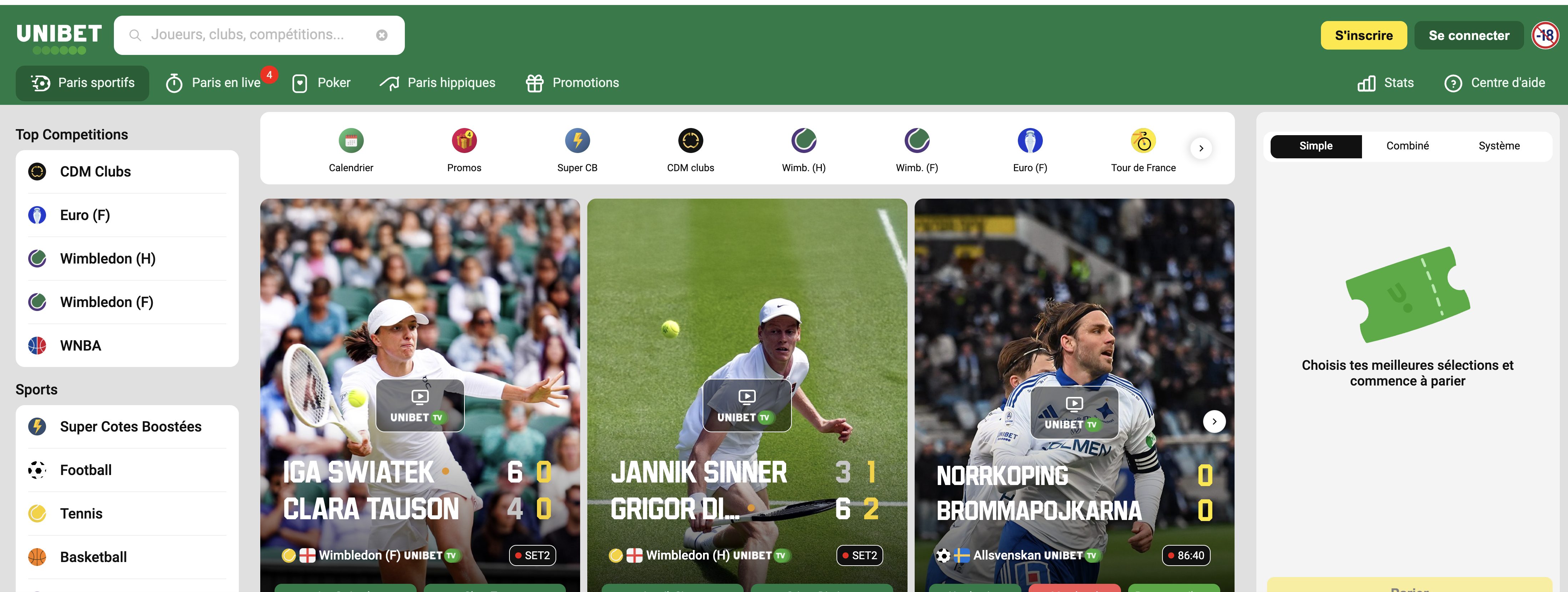 Unibet casino en ligne