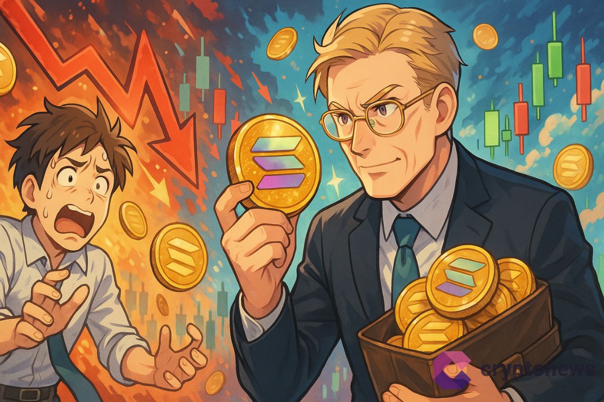 Une baleine confiante achetant du SOL en pleine baisse