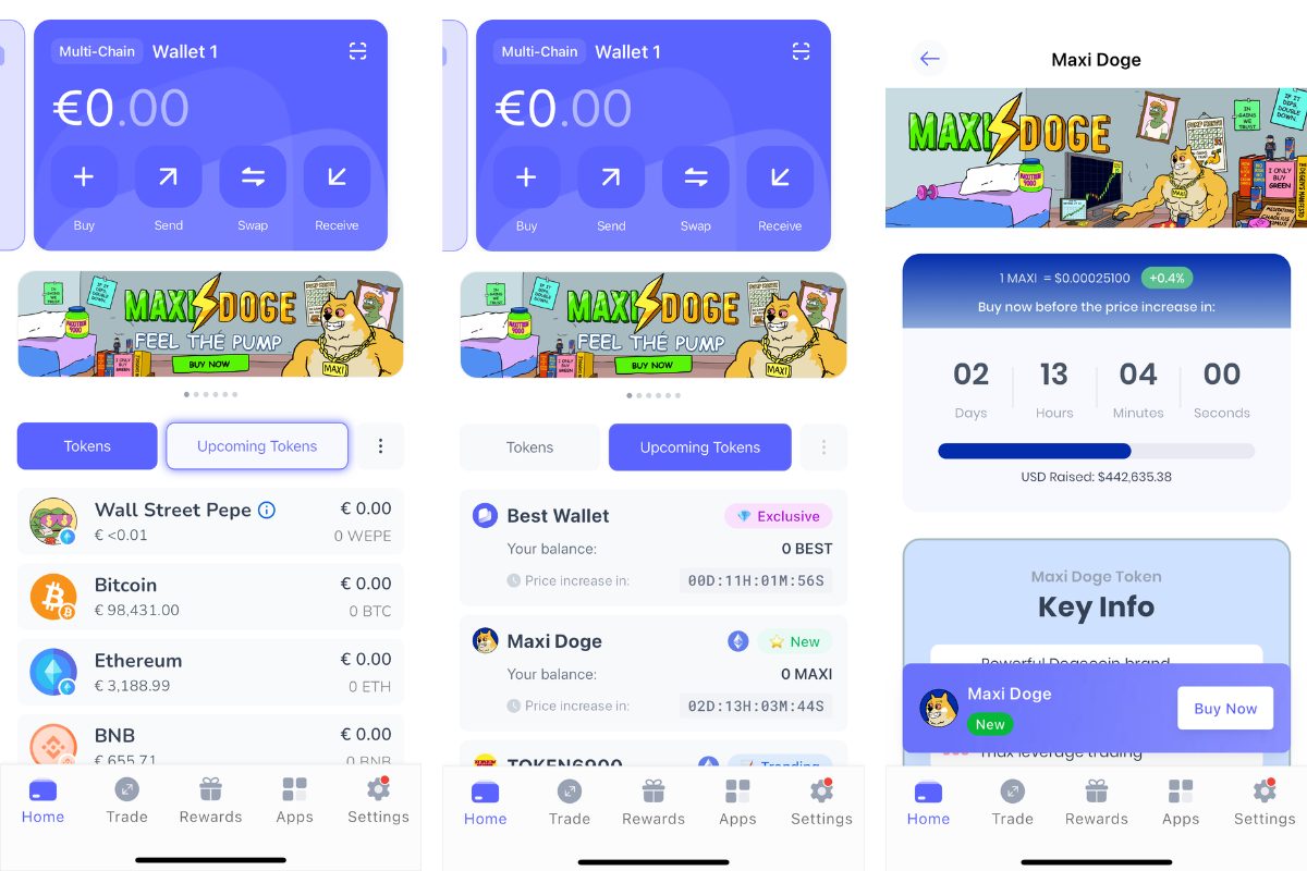 acheter maxi doge best wallet