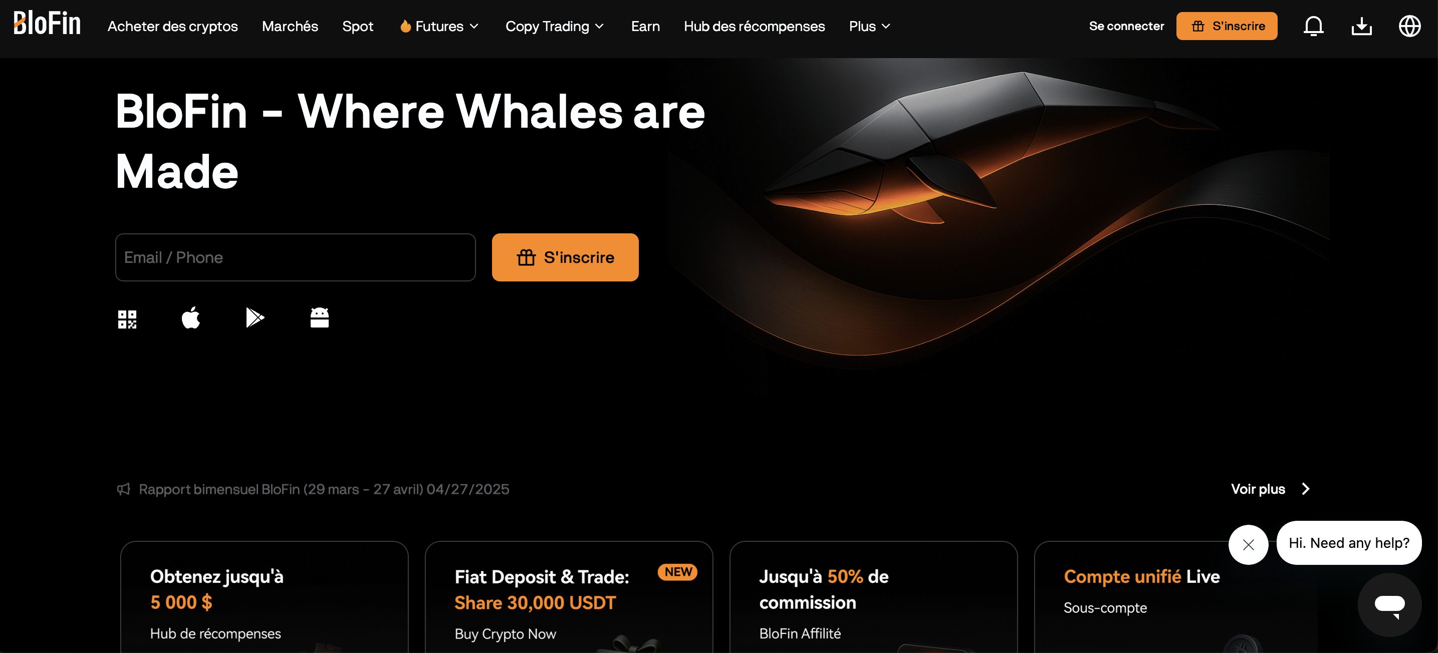 plateforme trading bitcoin futures blofin