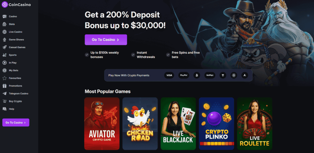 Главная страница крипто казино Cryptonews