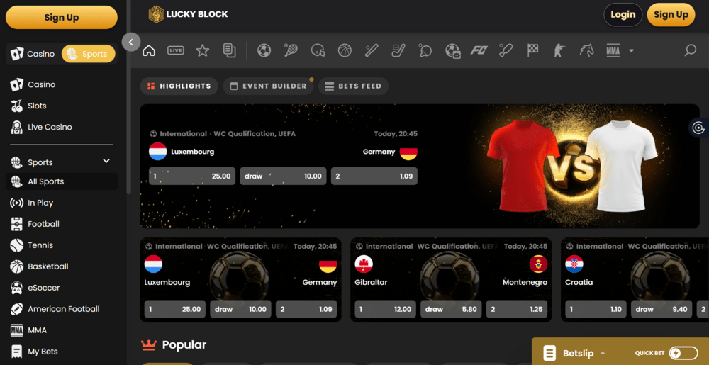 Крипто БК Lucky Block