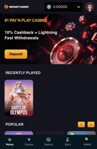 Телеграм казино Instant Casino