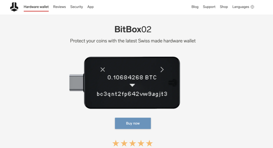 KYC gerektirmeyen en iyi anonim kripto cüzdanı Bitbox02