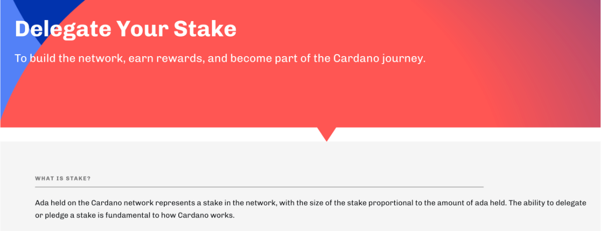 Cardano stake mekanizması 