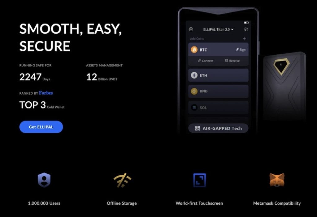 KYC gerektirmeyen kripto cüzdanları. Ellipal Wallet