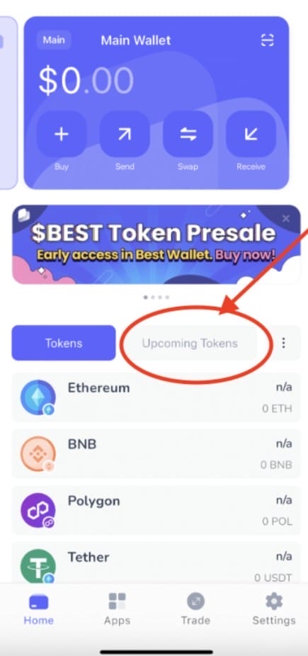 yaklaşan tokenler. Catslap