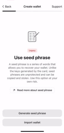 Tangem cüzdan incelemesi. Kurulum için tüm adımlar