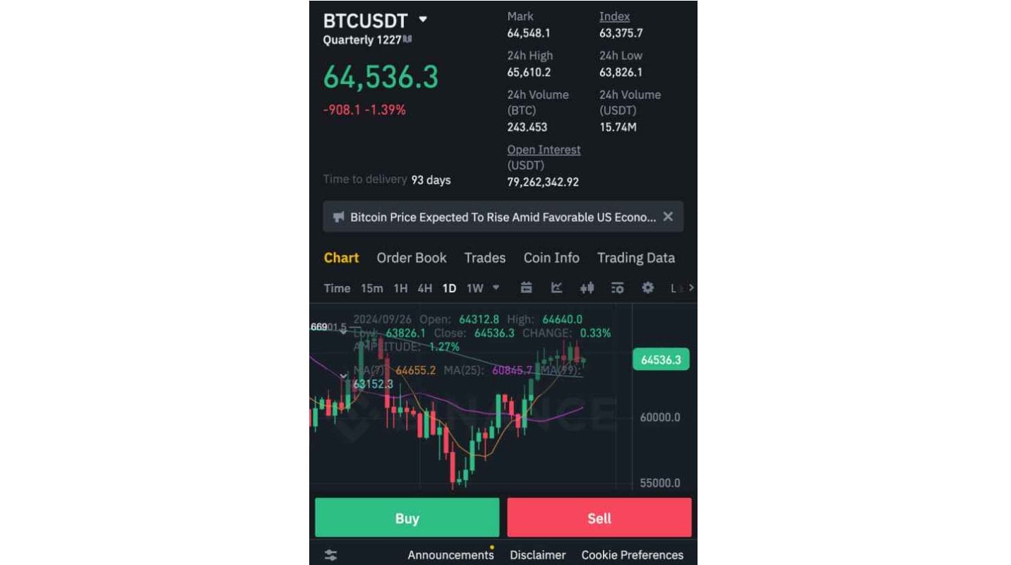 Binance mobil uygulama