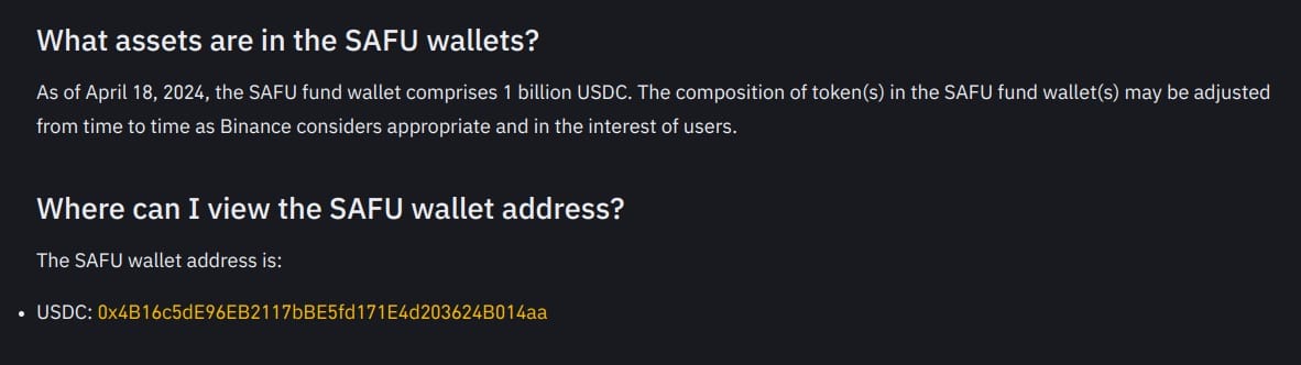 Kullanıcılar için Güvenli Varlık Fonu (SAFU)