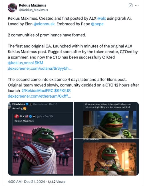 Elon Musk, Wall Street Pepe