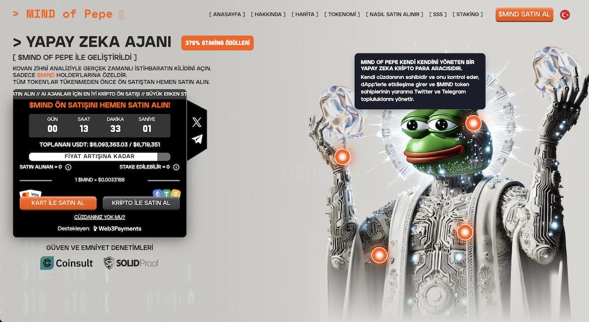 En iyi ai agent coinleri MIND of Pepe
