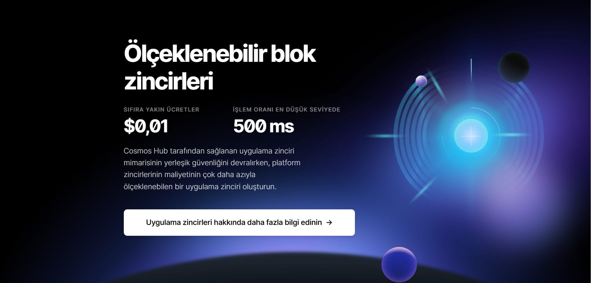 Ölçeklenebilir blok zincirleri - Cosmos