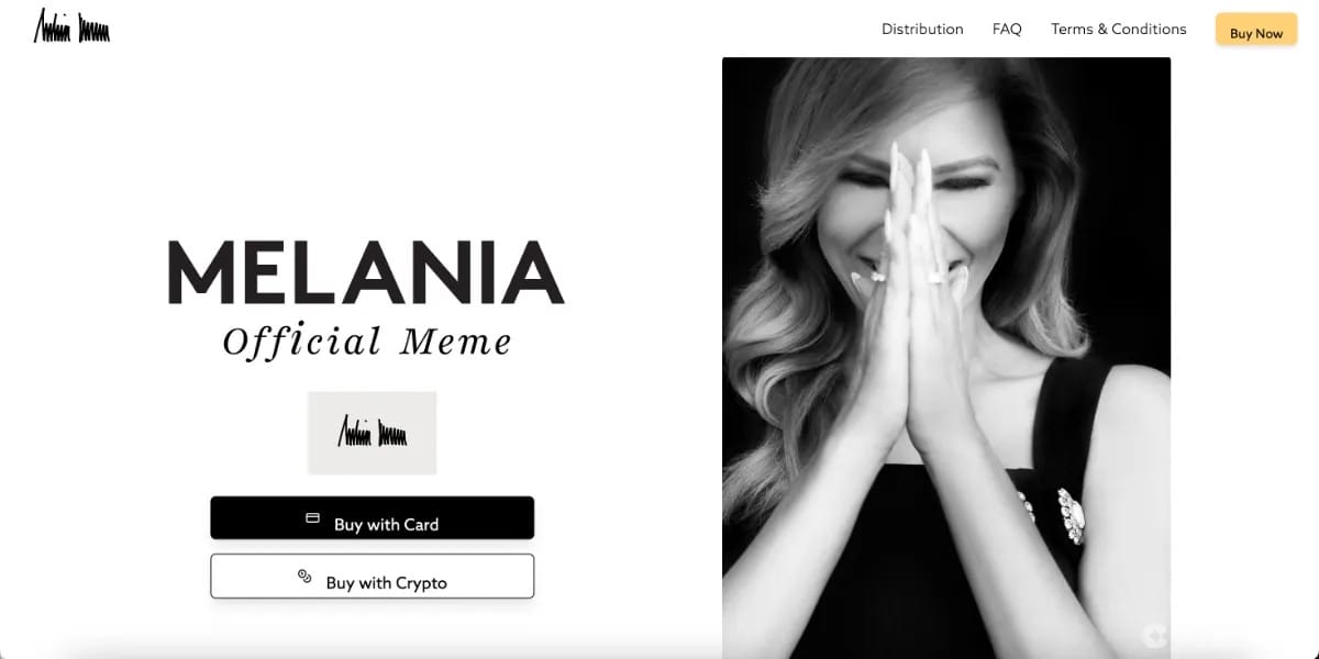 en iyi Trump meme coinleri. MELANIA