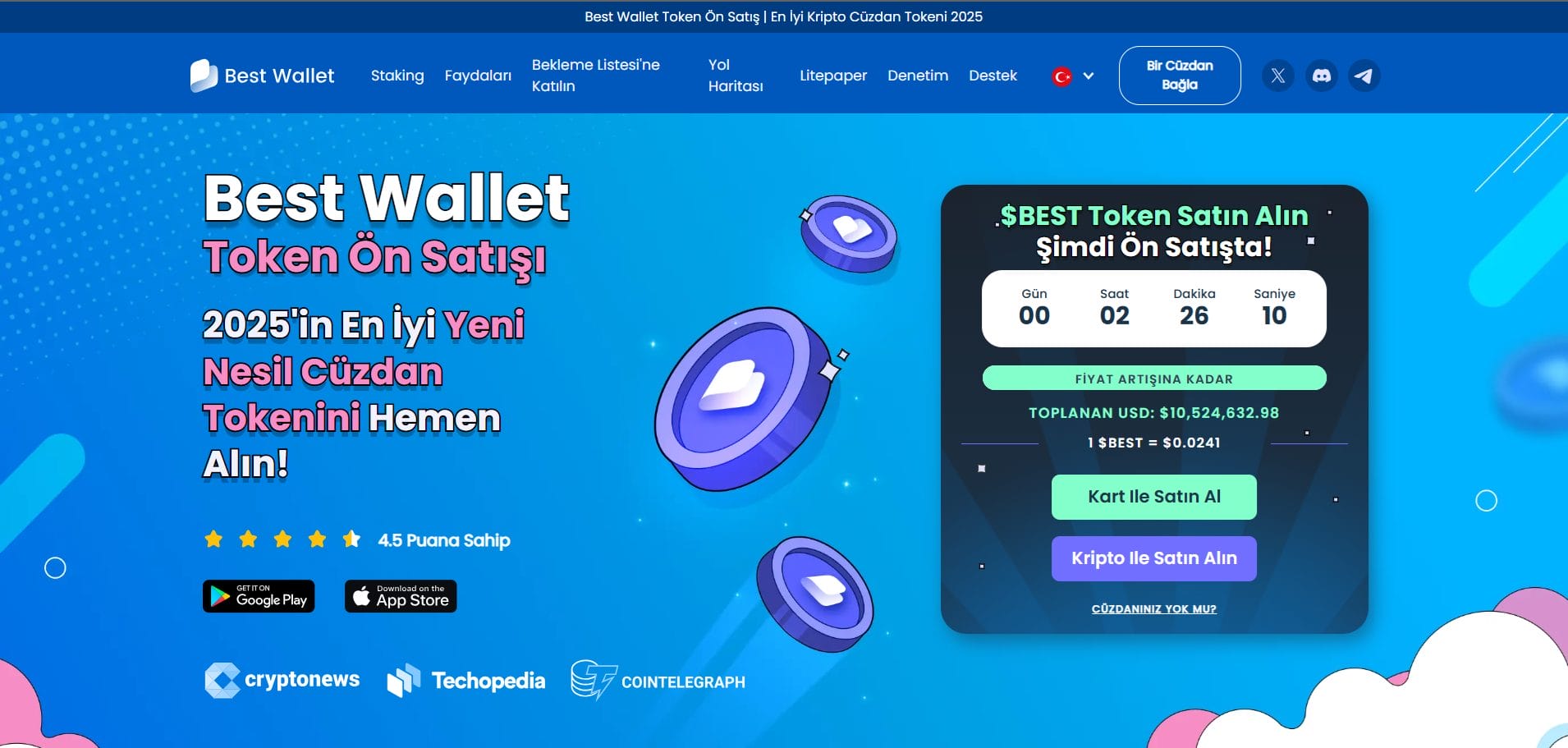 Kripto Cüzdan Entegrasyonlu Platformlar