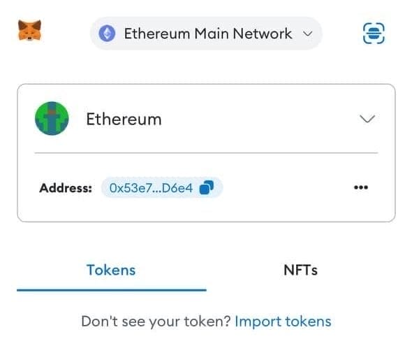 MetaMask token yatırma işlemi. Token seçimi