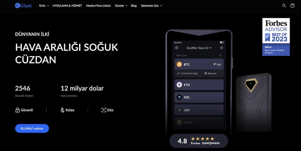 DApp erişimi sunan kripto donanım cüzdanı Ellipal Wallet
