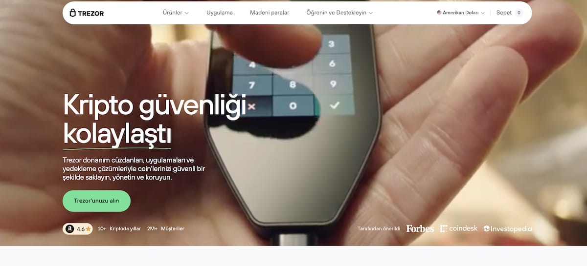 trezor kripto cüzdanı